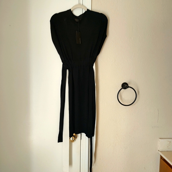 OYUNA - ZAHRAH COTTON DRESS IN BLACK - Picture 4 of 11